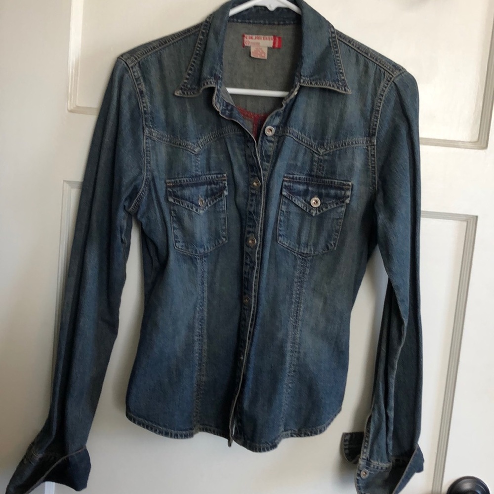 Guess Denim Button Down Blouse/Jacket